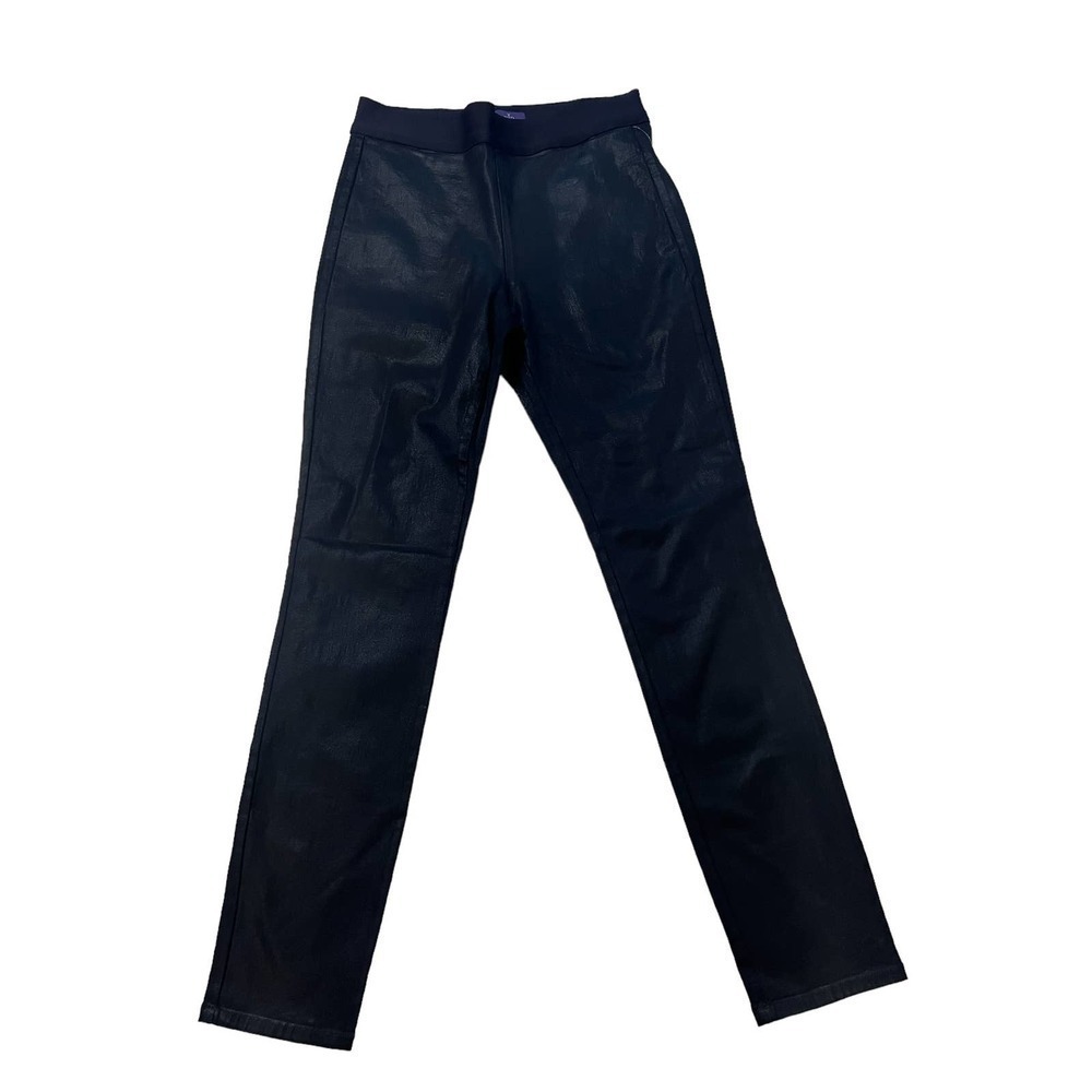 NWT NYDJ stretchy black Coated‎ leggings sz 8